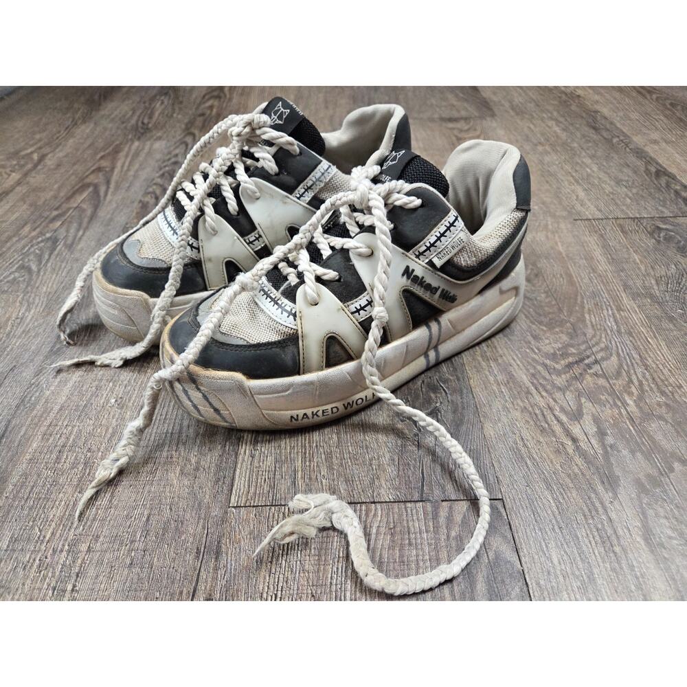 Naked Wolfe Women’s Size 7 Platform Sneakers Black Shoes